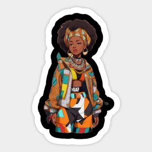 Hippie african beauty Sticker